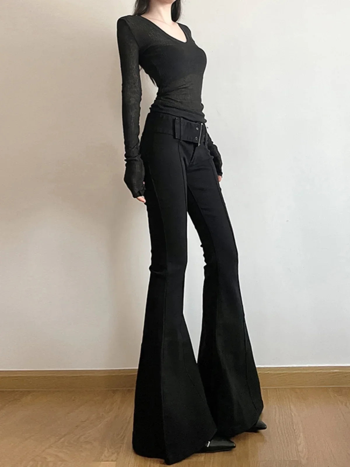 High Waisted Gothic Pants