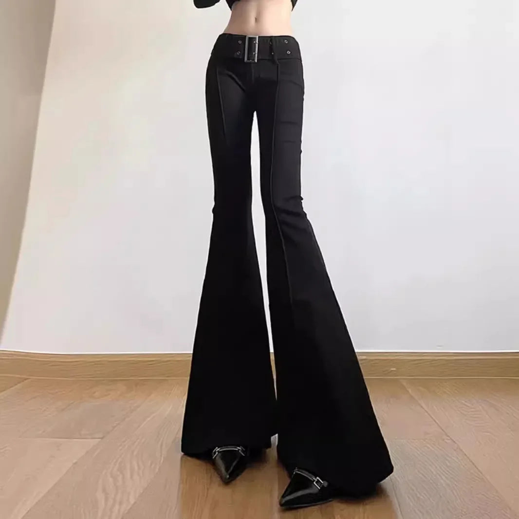 Pantalon Noir Femme Grunge