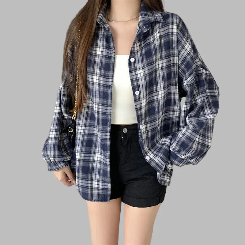 Chemise À Carreaux Grunge
