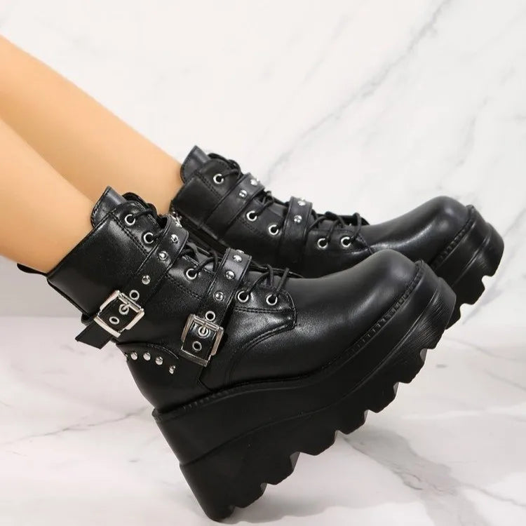 Bottines Punk Femme