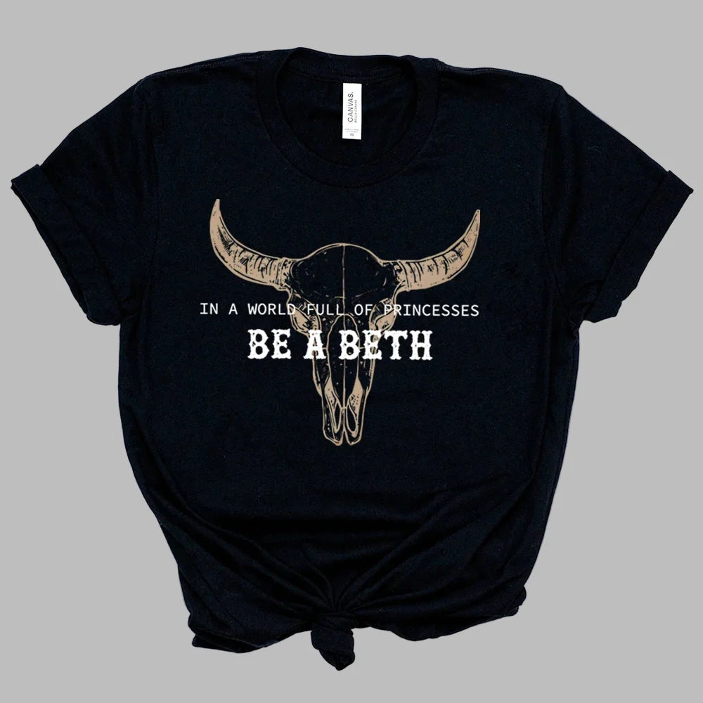T-Shirt Rock Tete De Mort Femme