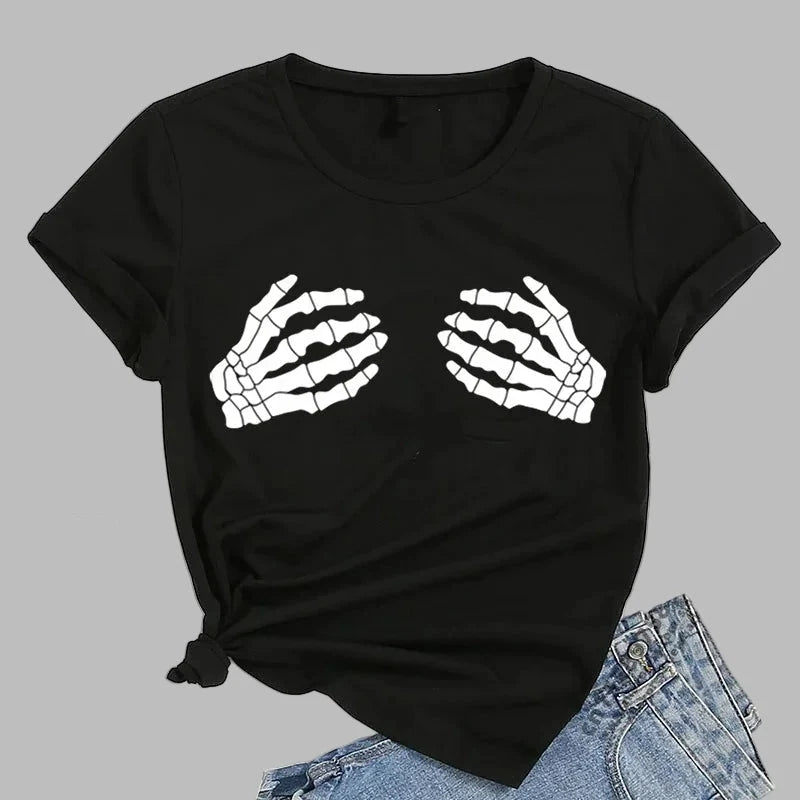 T-Shirt Gothic Rock Femme