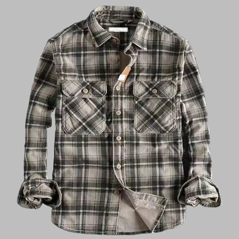 Chemise Grise Grunge