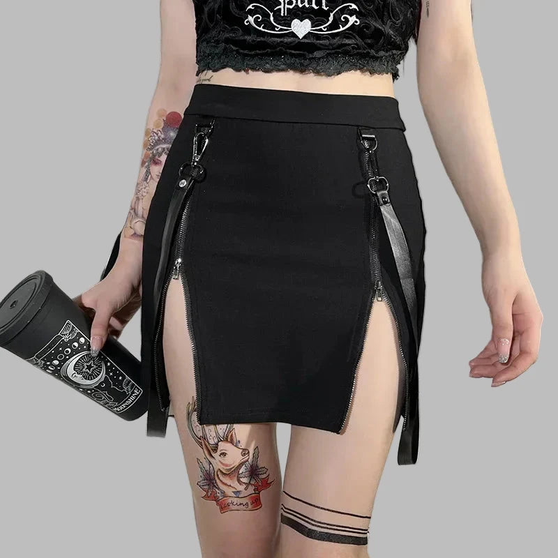 Jupe Gothique Noire Courte