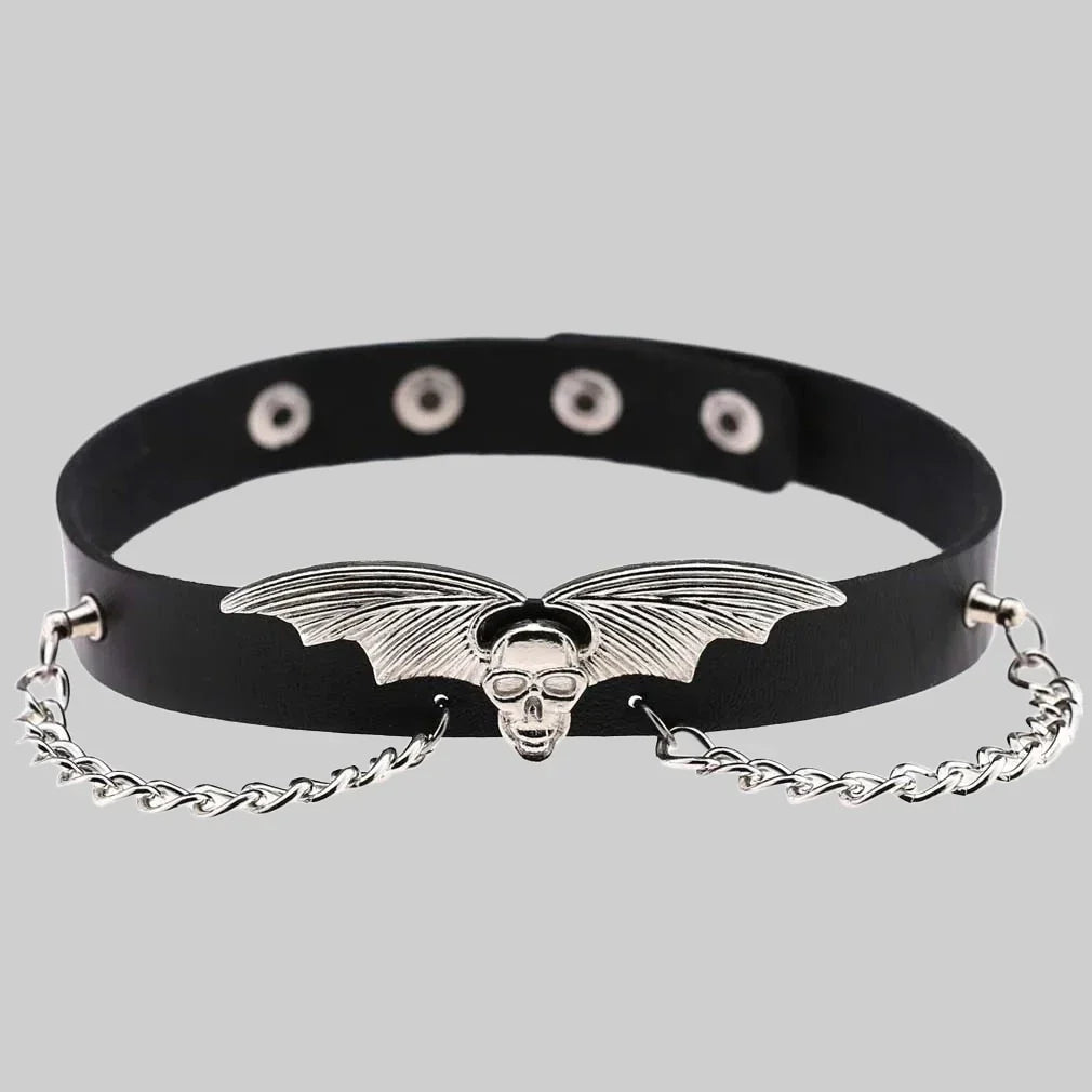 Collier Gothique Chauve Souris