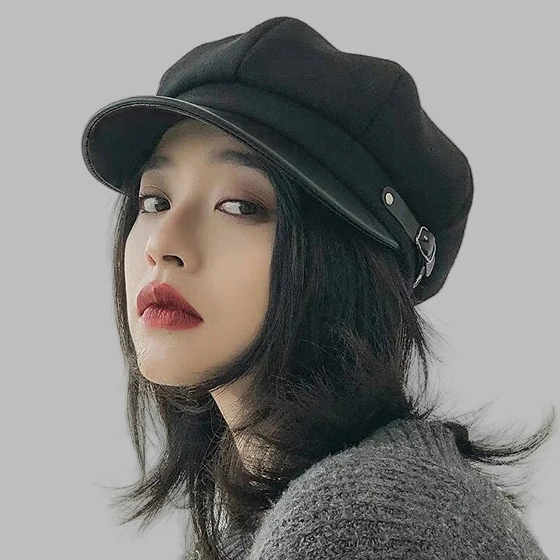 Casquette Rock Noire Femme