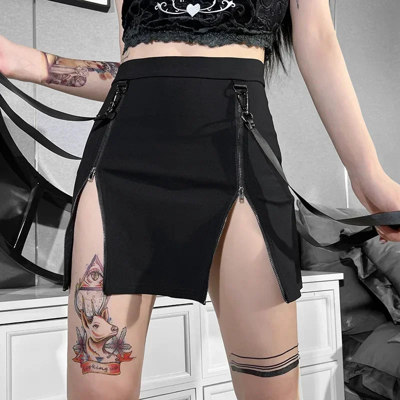 Jupe Gothique Noire Courte