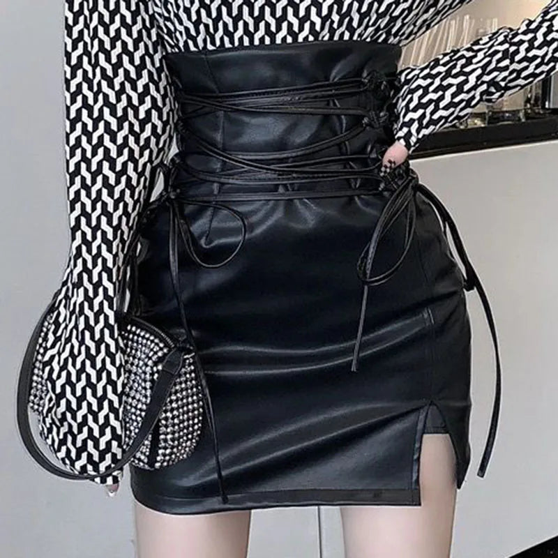 Jupe Gothique Cuir