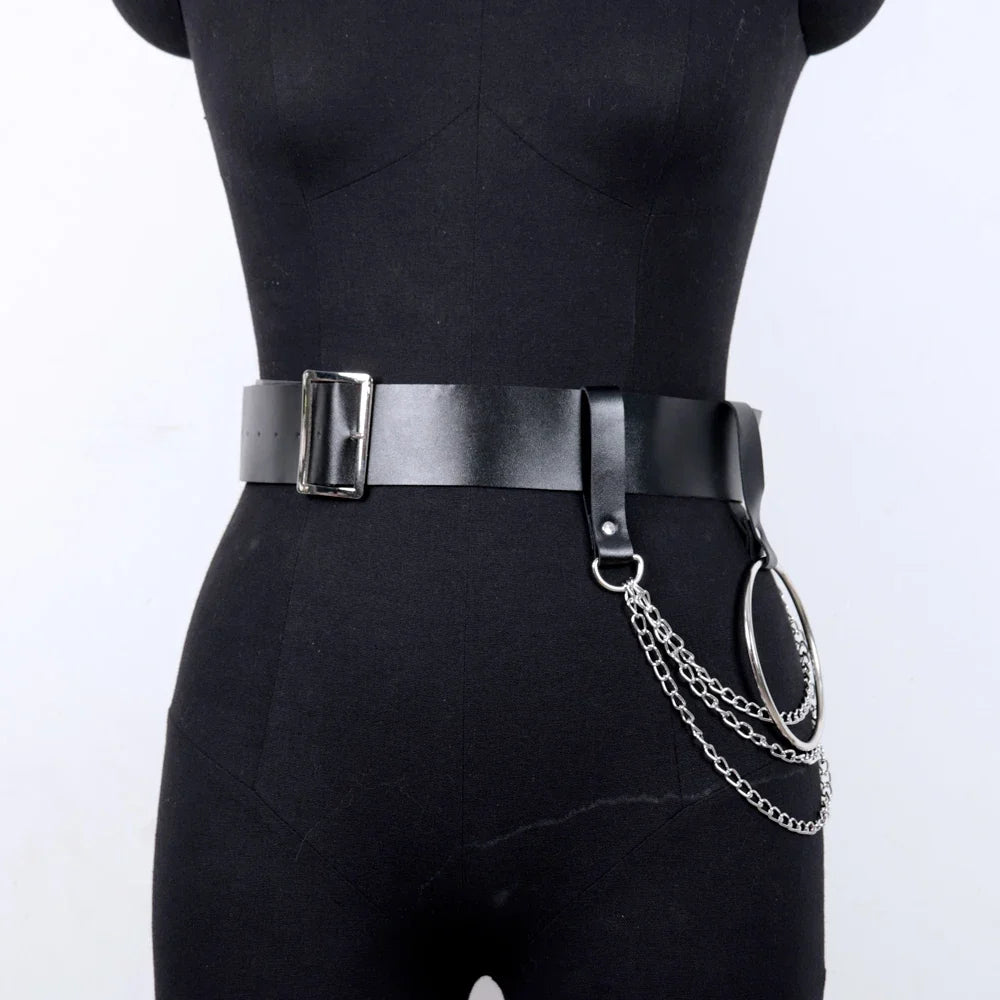 Ceinture Cuir Gothique