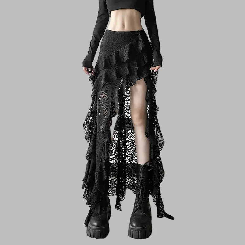 Jupe Longue Femme Rock