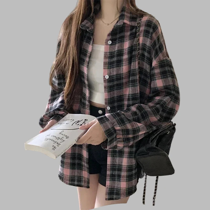Chemise Noire Grunge