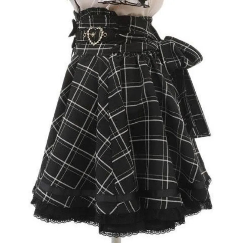 Jupe Style Écossais Rock Tenue