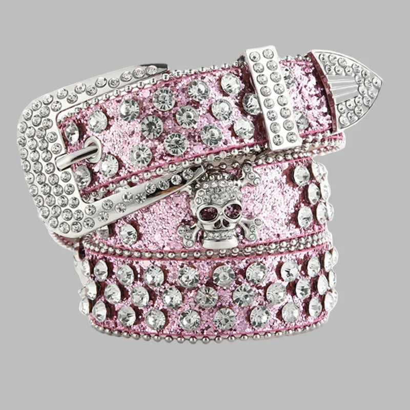 Ceinture Rock Tete De Mort