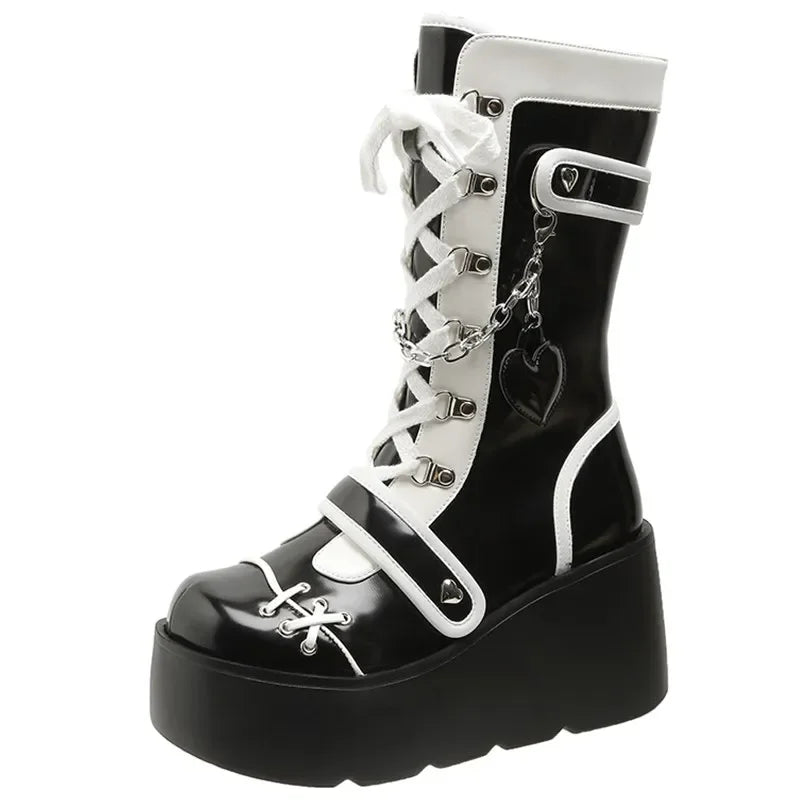 Chaussure Femme Noire Gothique