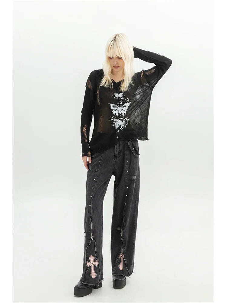 Pantalon Jean Gothique