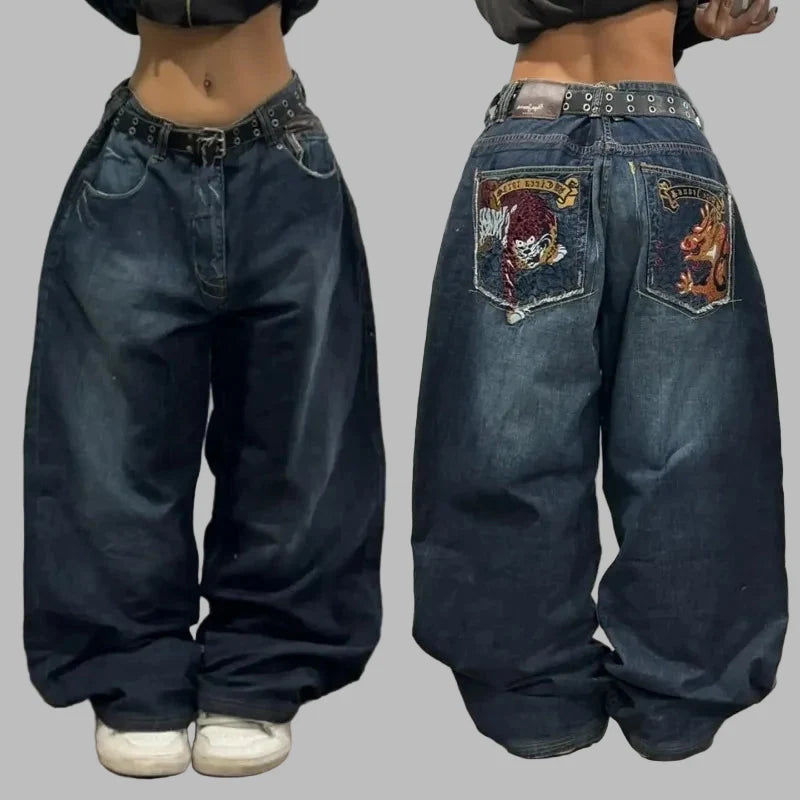 Pantalon Clouté Punk Femme