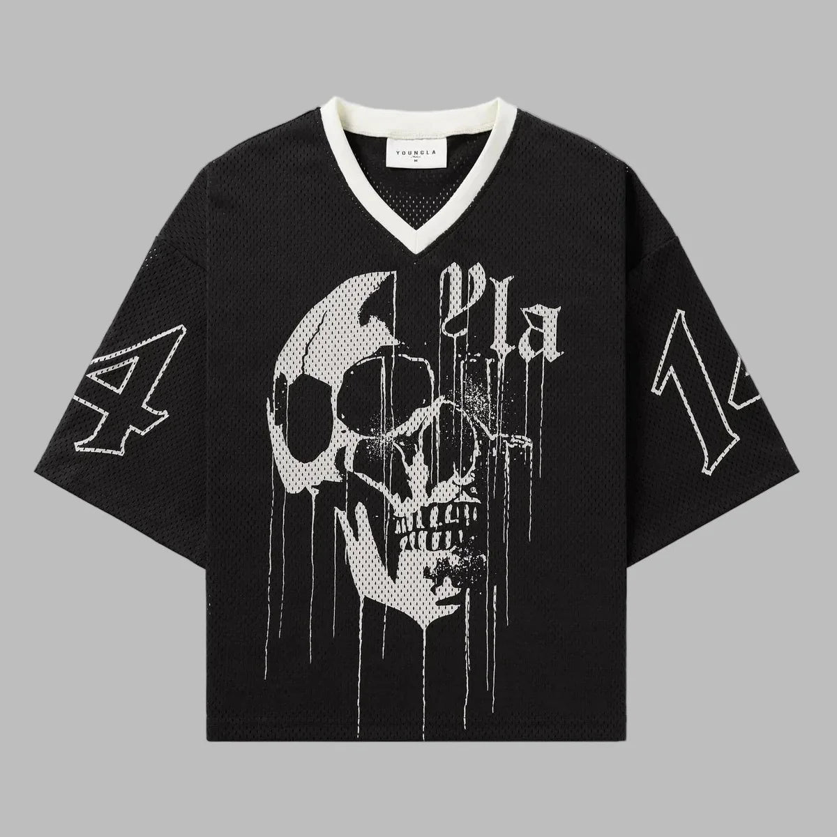 T-Shirt Noir Col Rock
