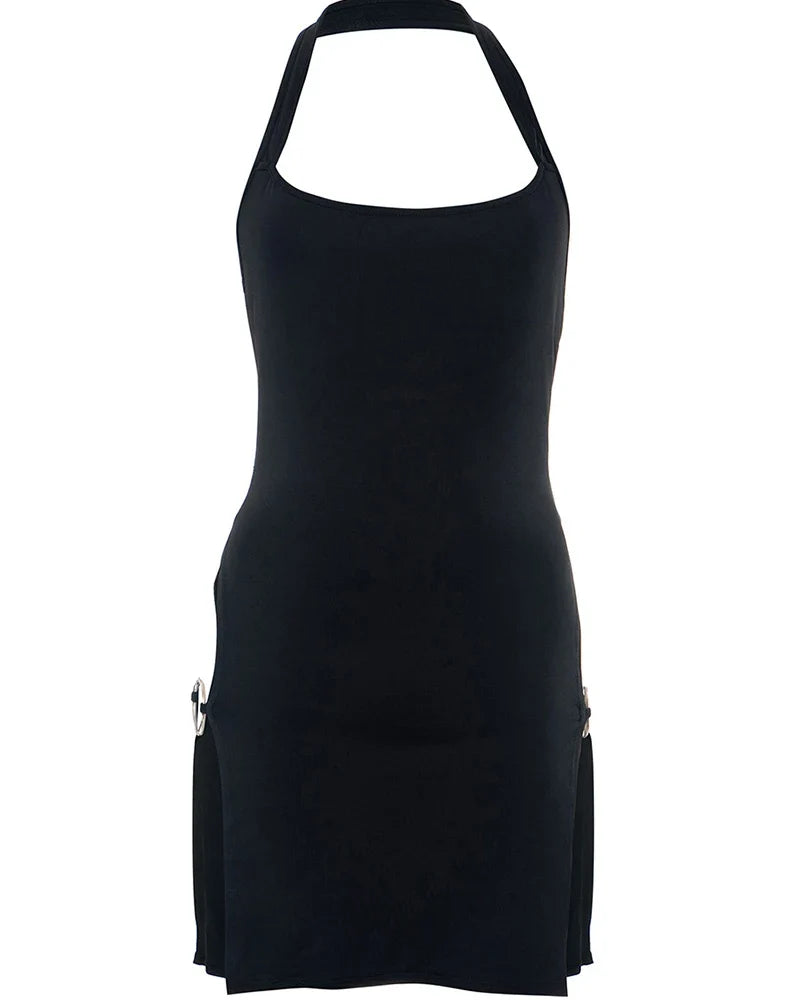 Robe Noire Courte Gothique