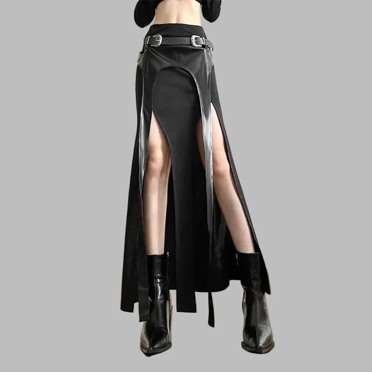 Jupe Rock Maxi Noir