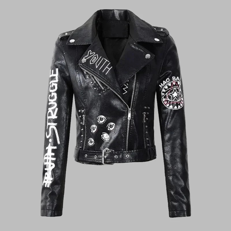 Veste Cuir Femme Rock