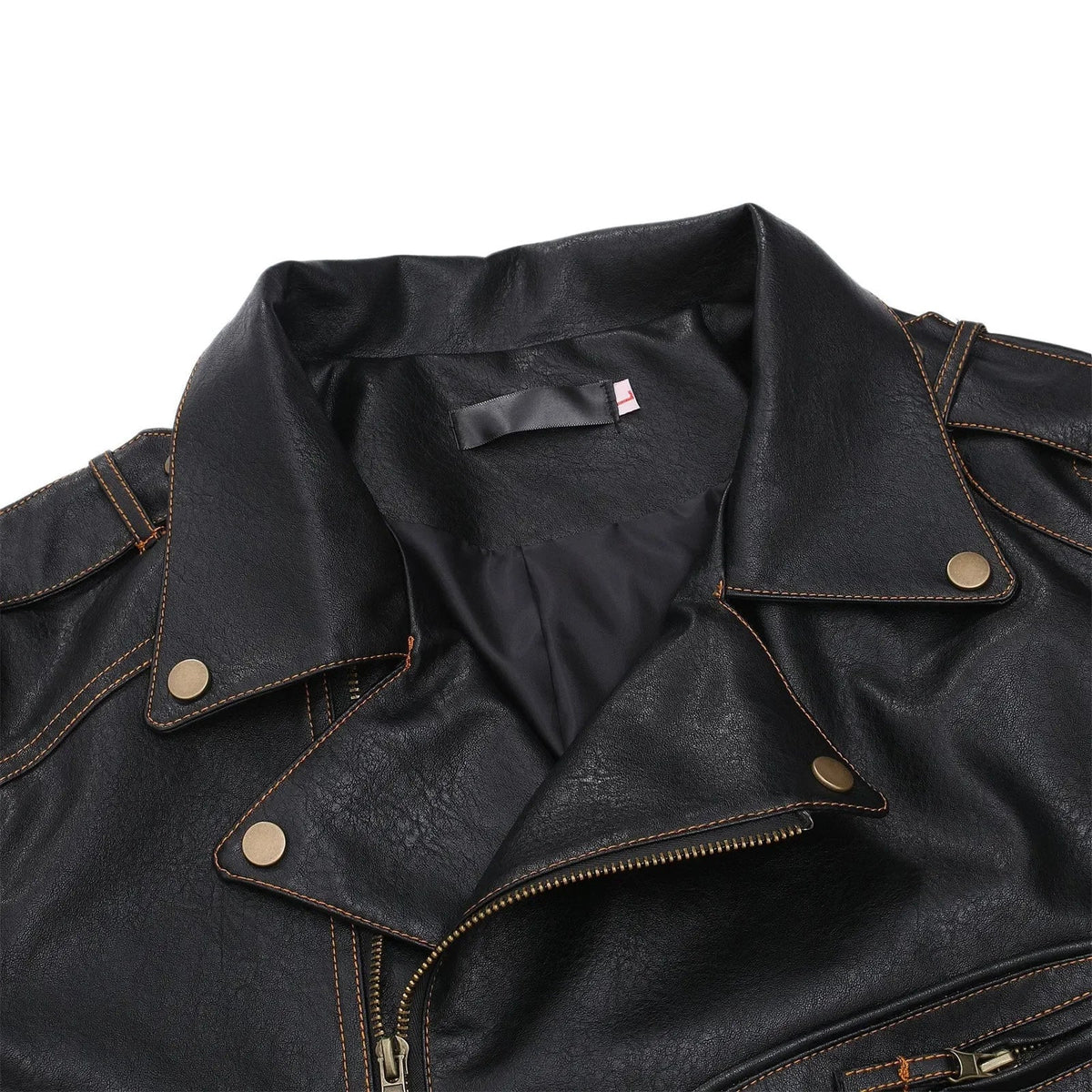 Veste Cuir Punk Homme