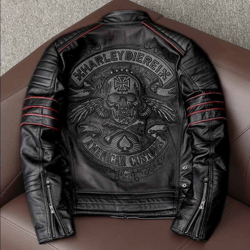 Veste Cuir Gothique Homme