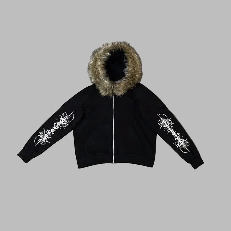 Veste Capuche Punk