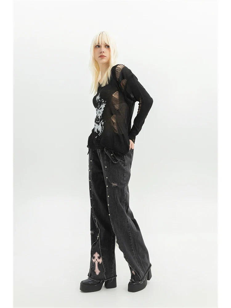 Pantalon Jean Gothique