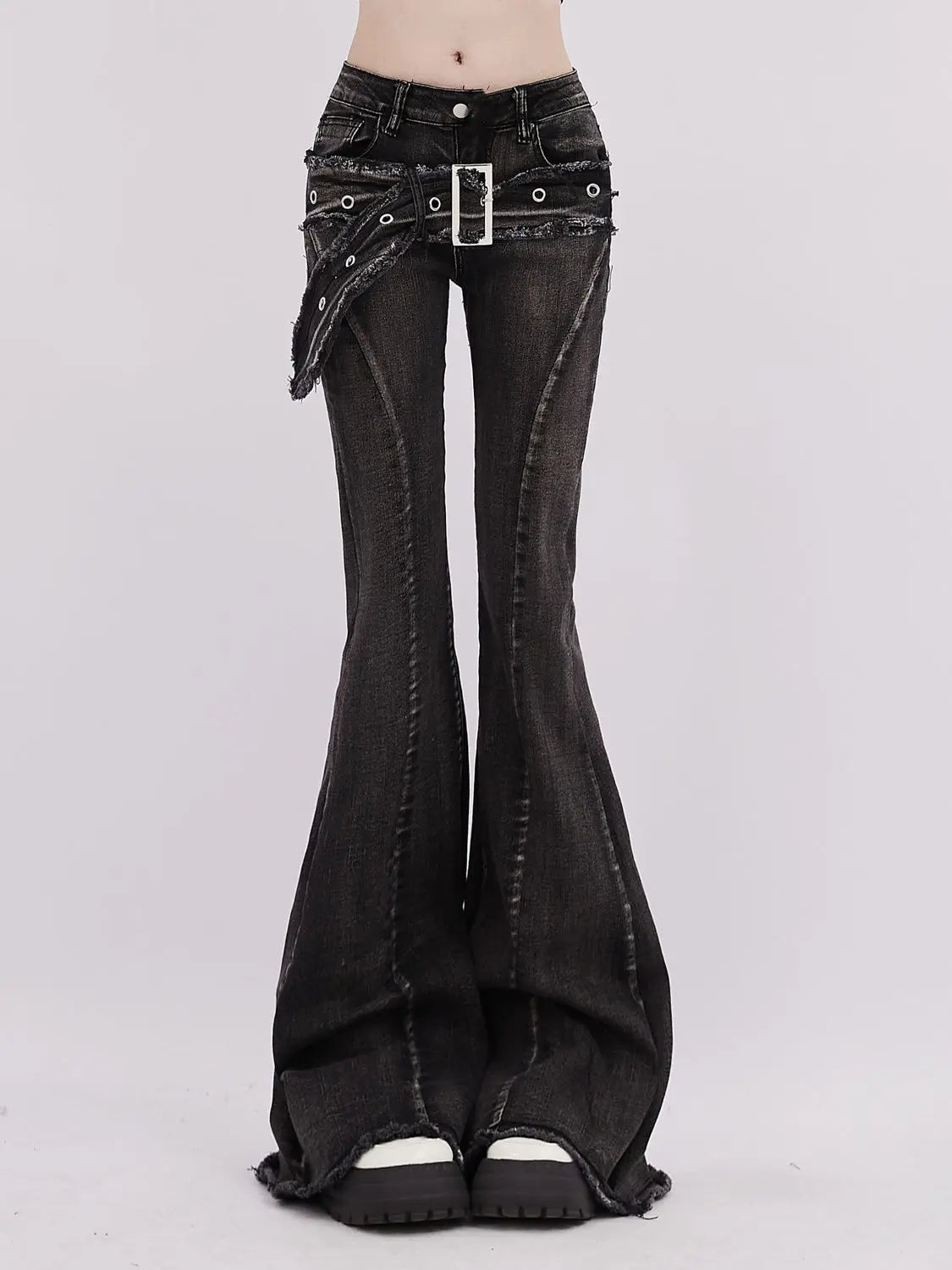 Pantalon Noir Gothique Femme