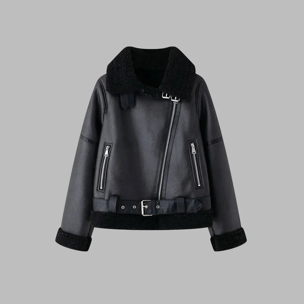 Veste Cuir Metal Femme