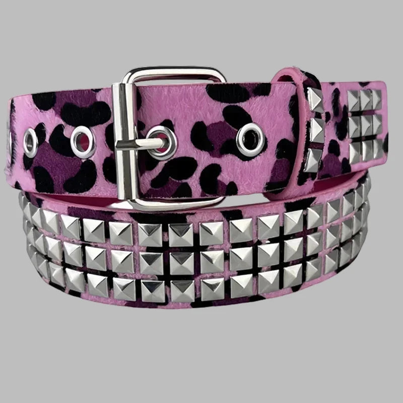 Ceinture Punk Rose