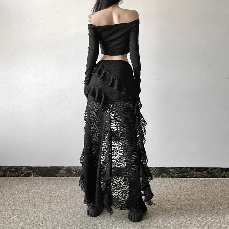 Jupe Longue Femme Rock