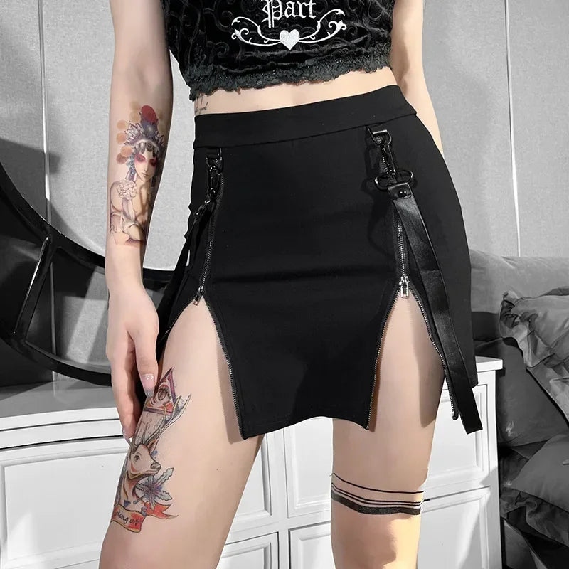 Jupe Gothique Noire Courte