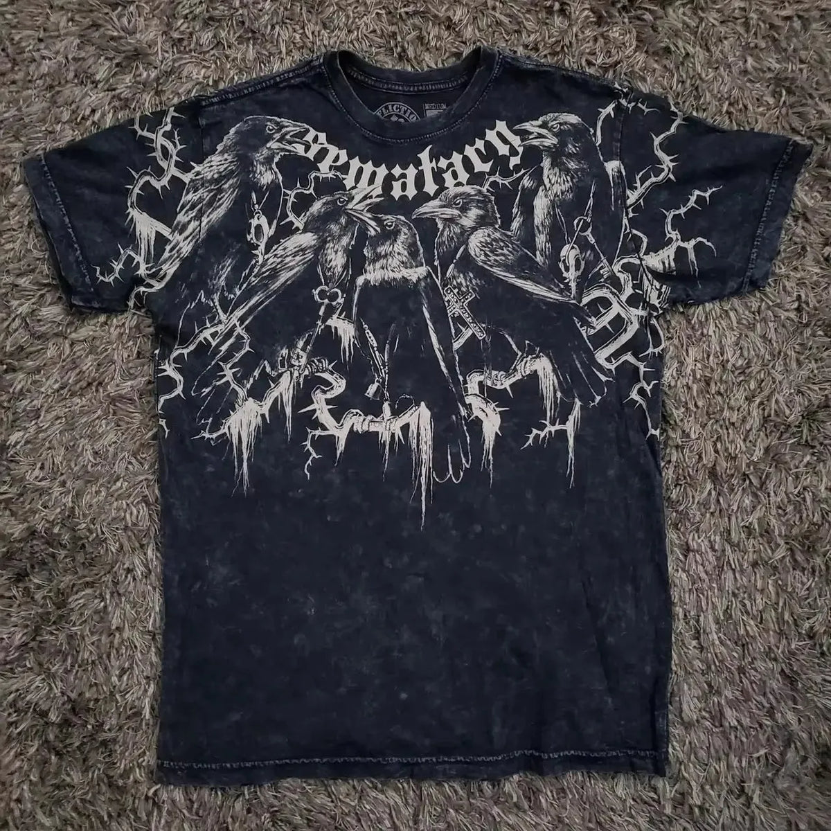 T-Shirt Noir Homme Rock