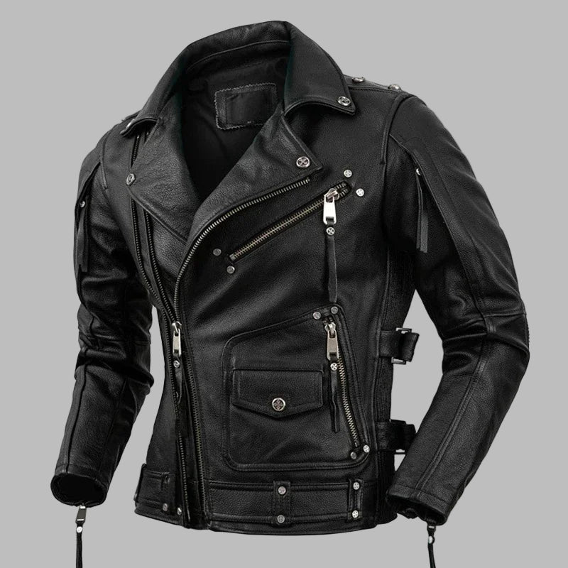 Veste En Cuir Metal
