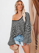 Pull Large Grunge Femme