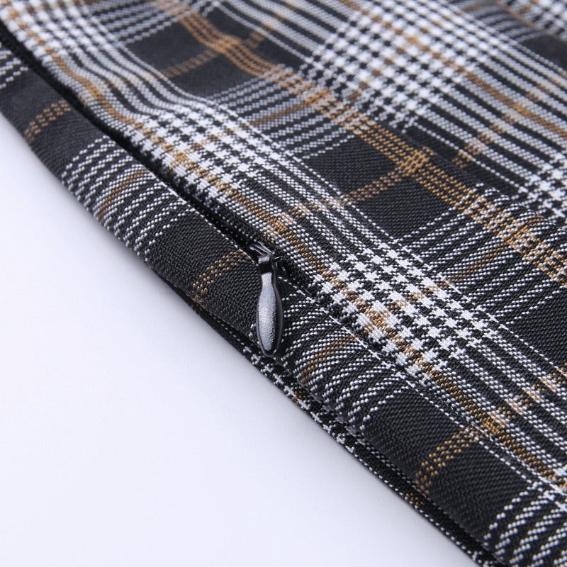 Jupe Tartan Plissee Rock
