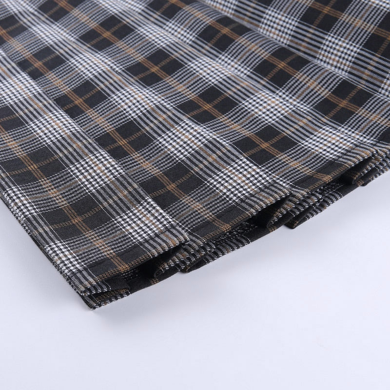 Jupe Tartan Plissee Rock