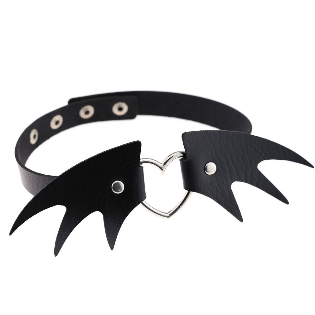 Collier Cuir Femme Gothique