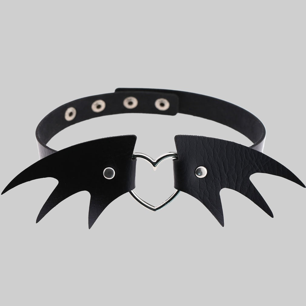 Collier Cuir Femme Gothique