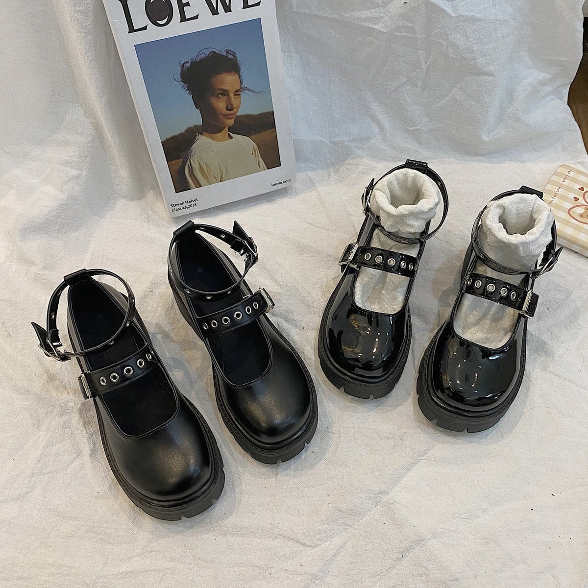 Bottine Cuir Punk