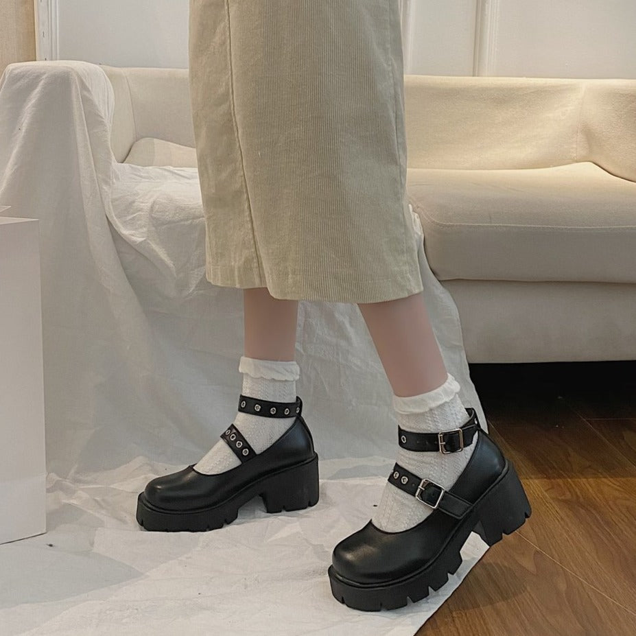 Bottine Cuir Punk