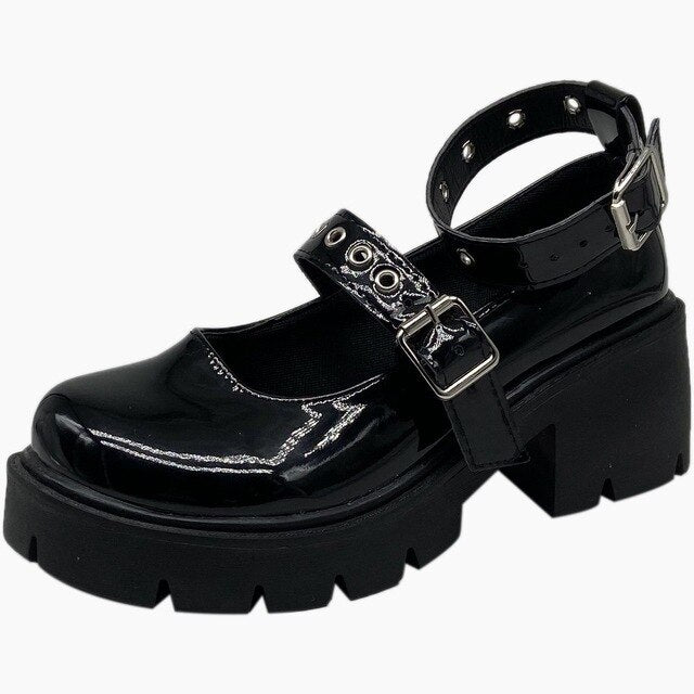 Bottine Cuir Punk