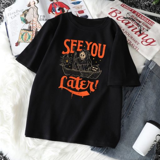T-Shirt Noir Femme Gothique